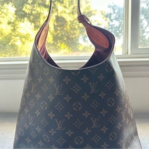 Brown used computer bag